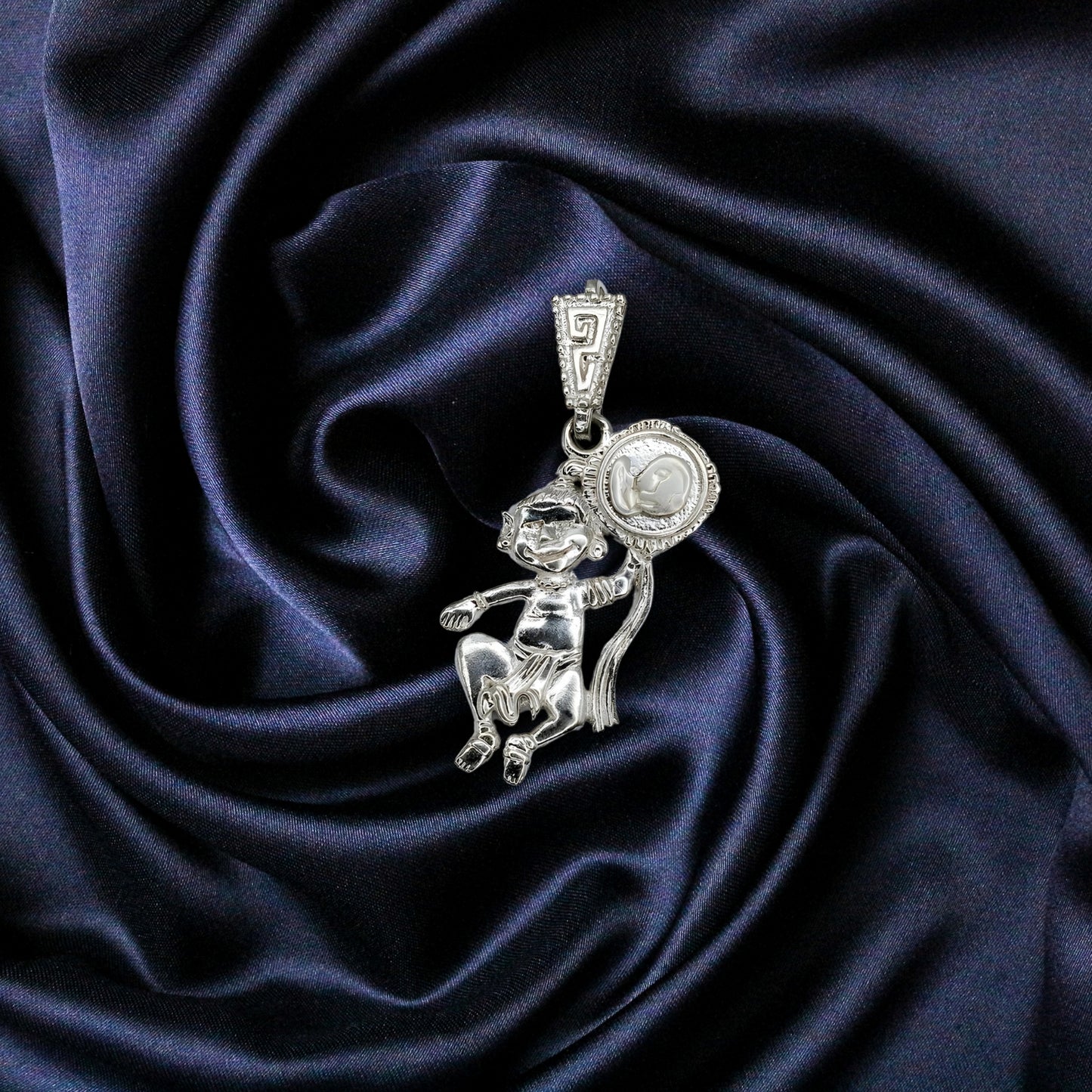 Silver Pendant Alux "Guardian" - (Custom Inscription)