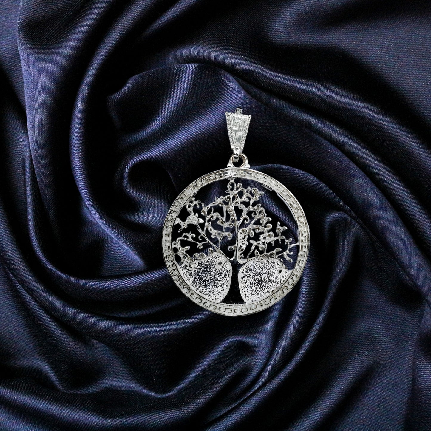 Silver Pendant Arbol Vida "Tree of Life" - (Custom Inscription)