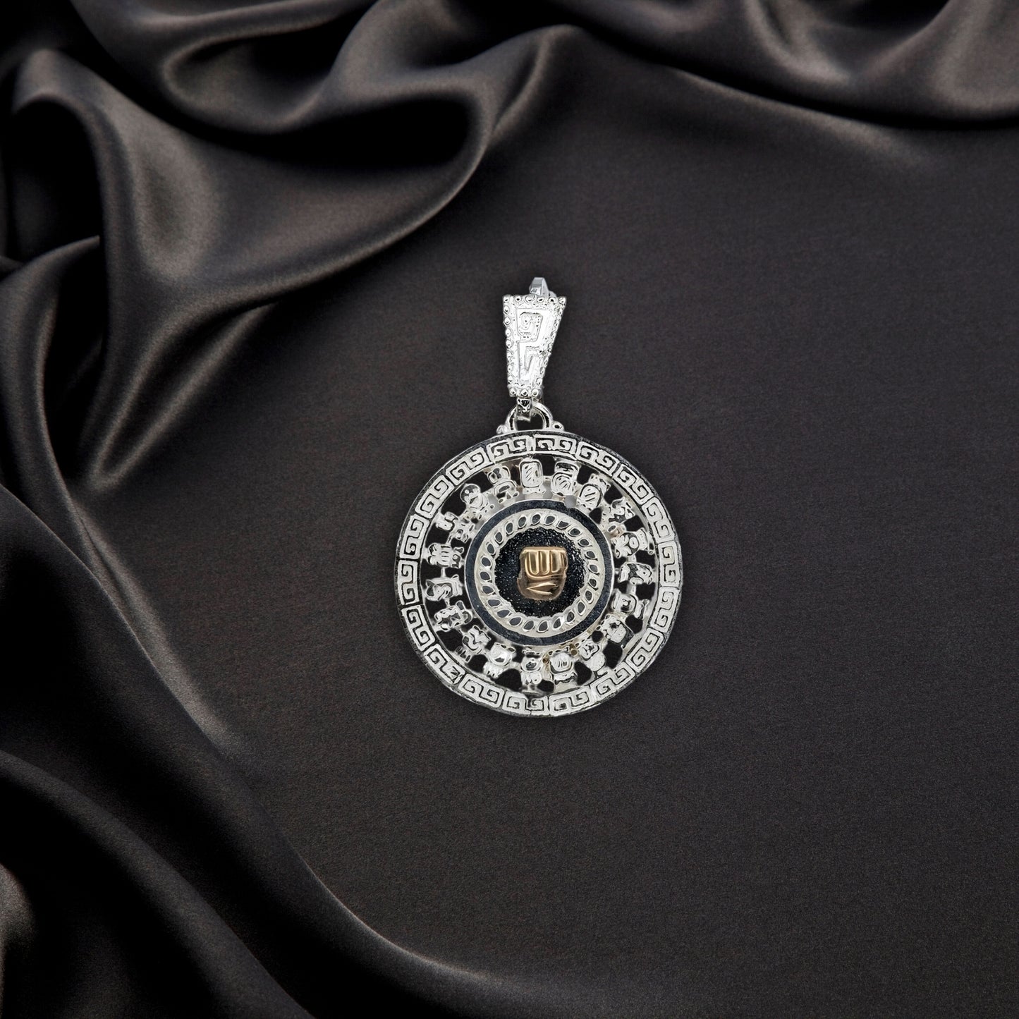 Silver Pendant Calendario "Ano" - (Custom Inscription)