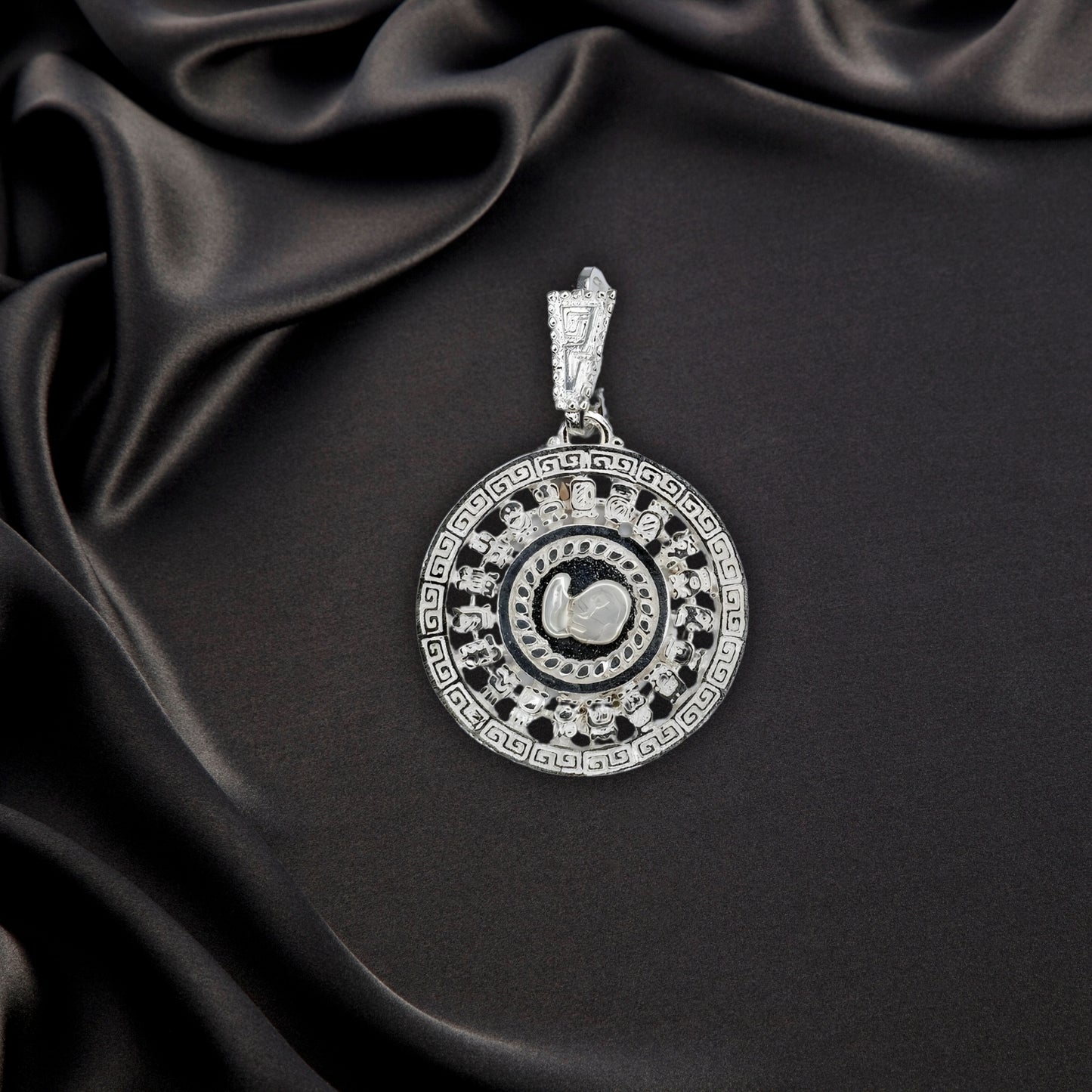 Silver Pendant Calendario "Ano" - (Custom Inscription)