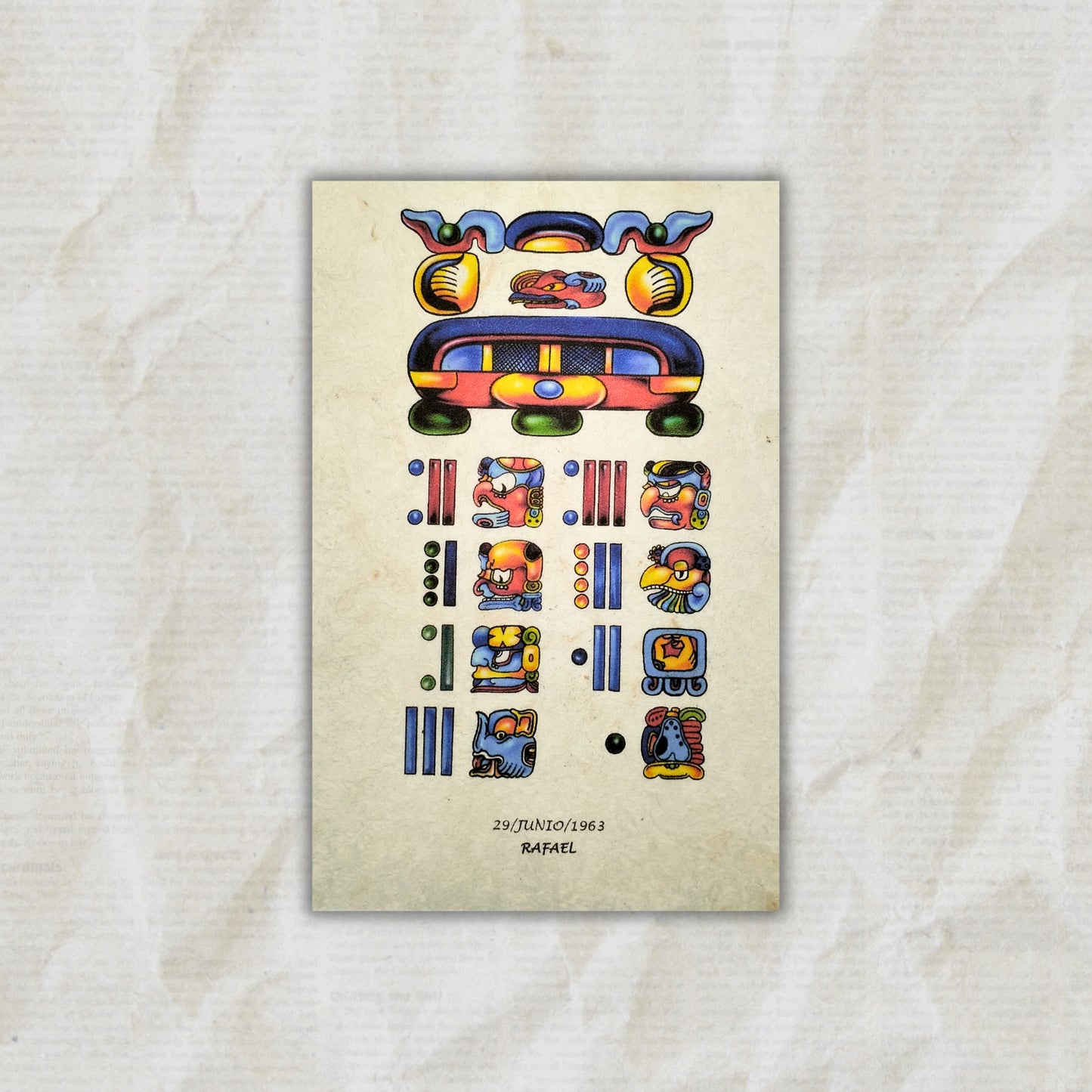 Legacy Parchment Single - (On Traditional Handmade Mayan Paper)