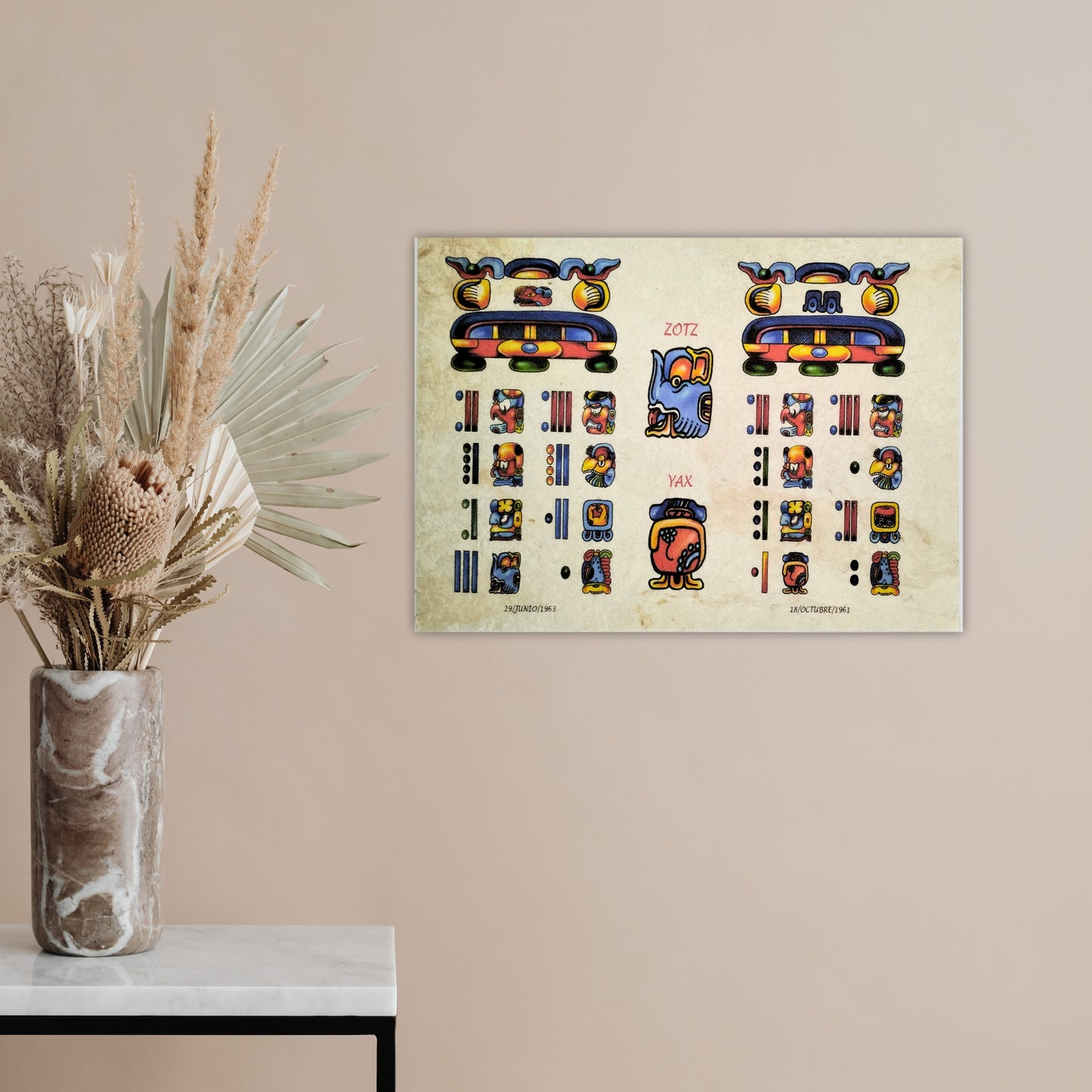 Legacy Parchment Dual | Zodiac Sign - (On Traditional Handmade Mayan Paper)