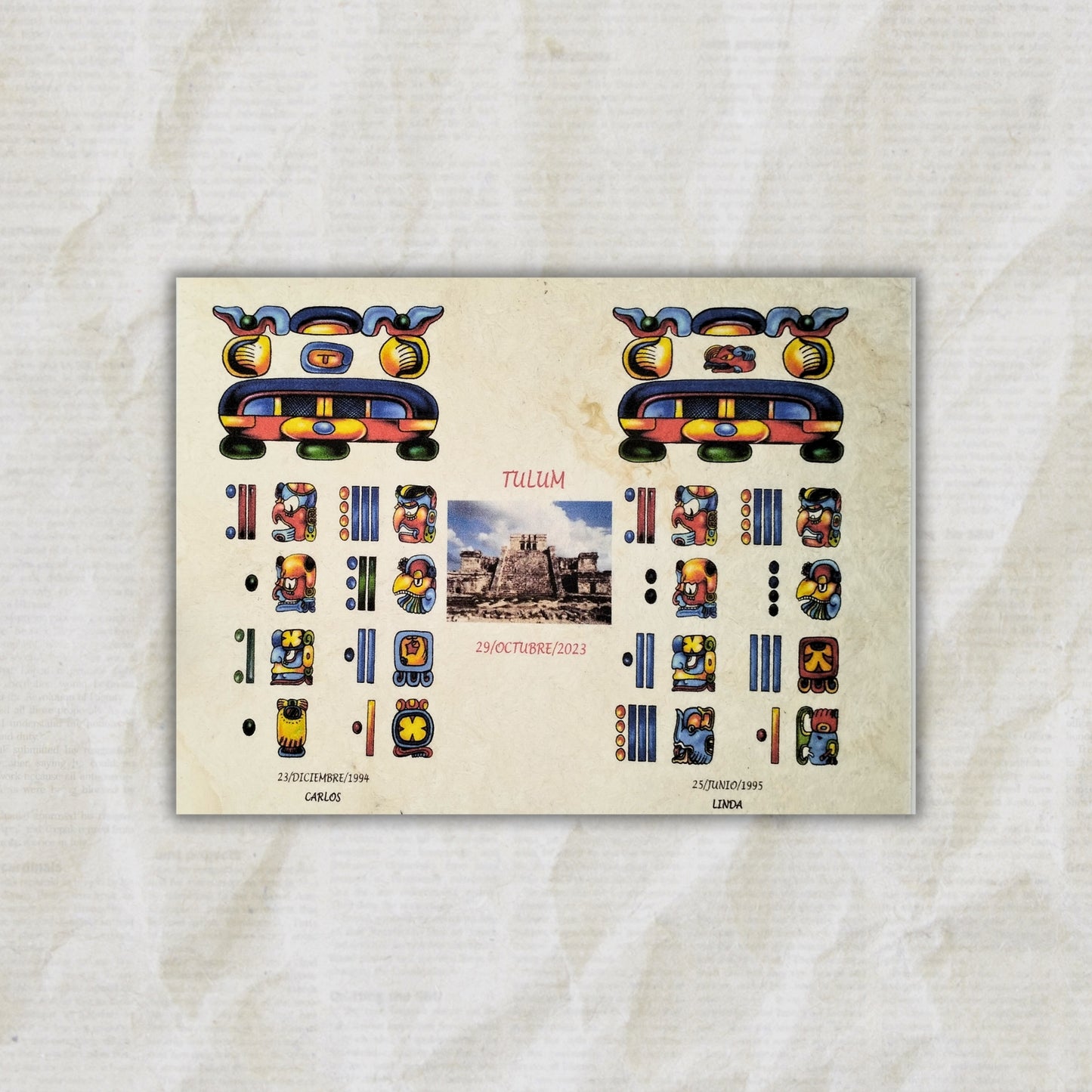 Legacy Parchment Dual | Archaeological Site - (On Traditional Handmade Mayan Paper)