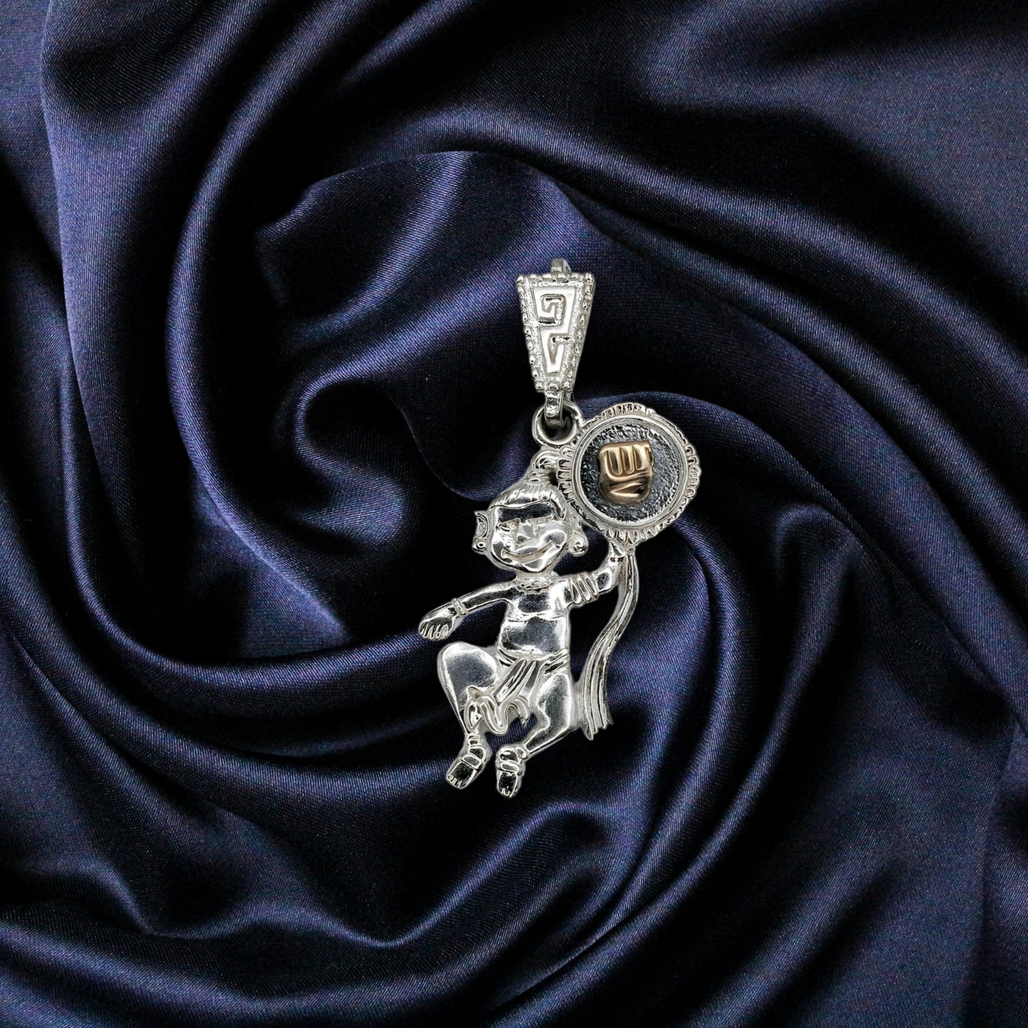 Silver Pendant Alux "Guardian" - (Custom Inscription)