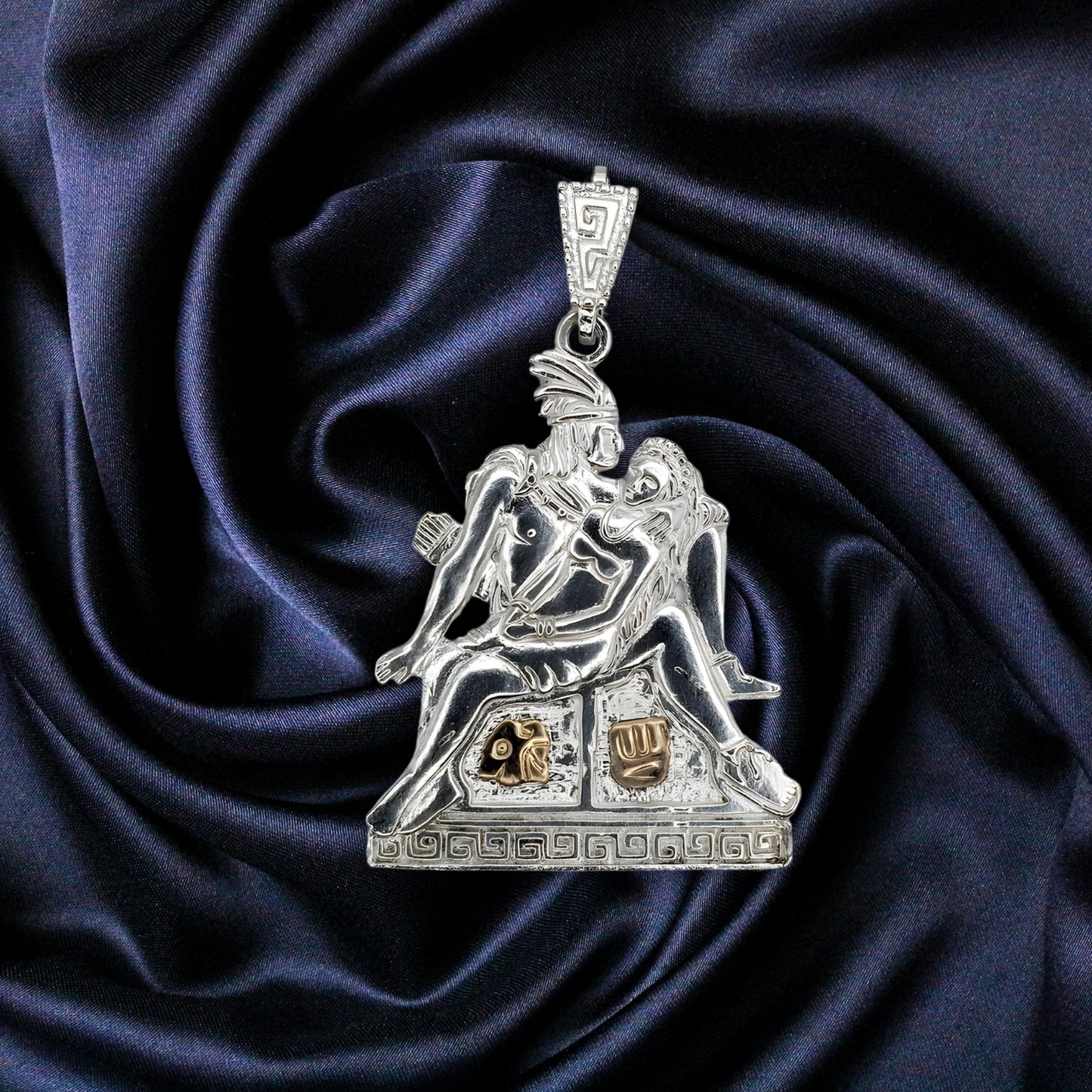 Silver Pendant Amor Eterno - "Eternal Love" - (Custom Inscription)