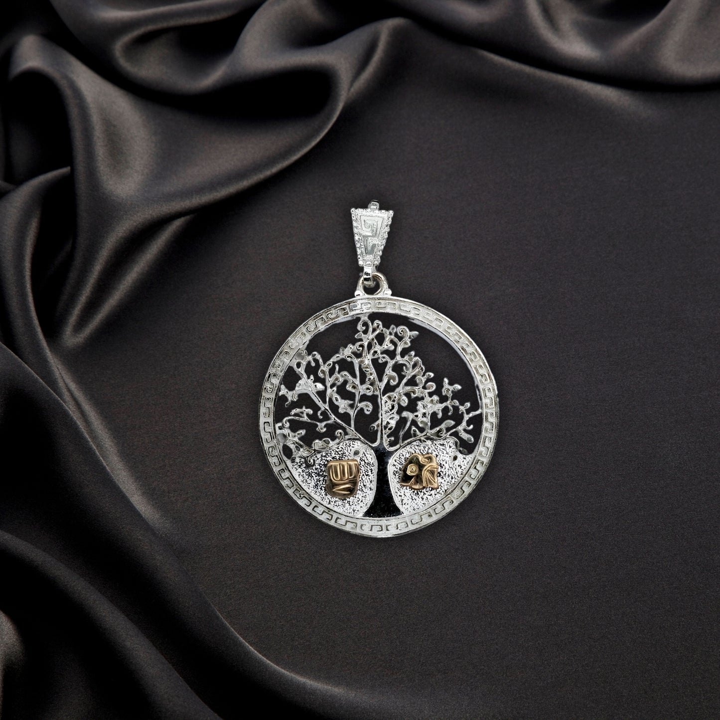 Silver Pendant Arbol Vida "Tree of Life"  - (Custom Inscription)