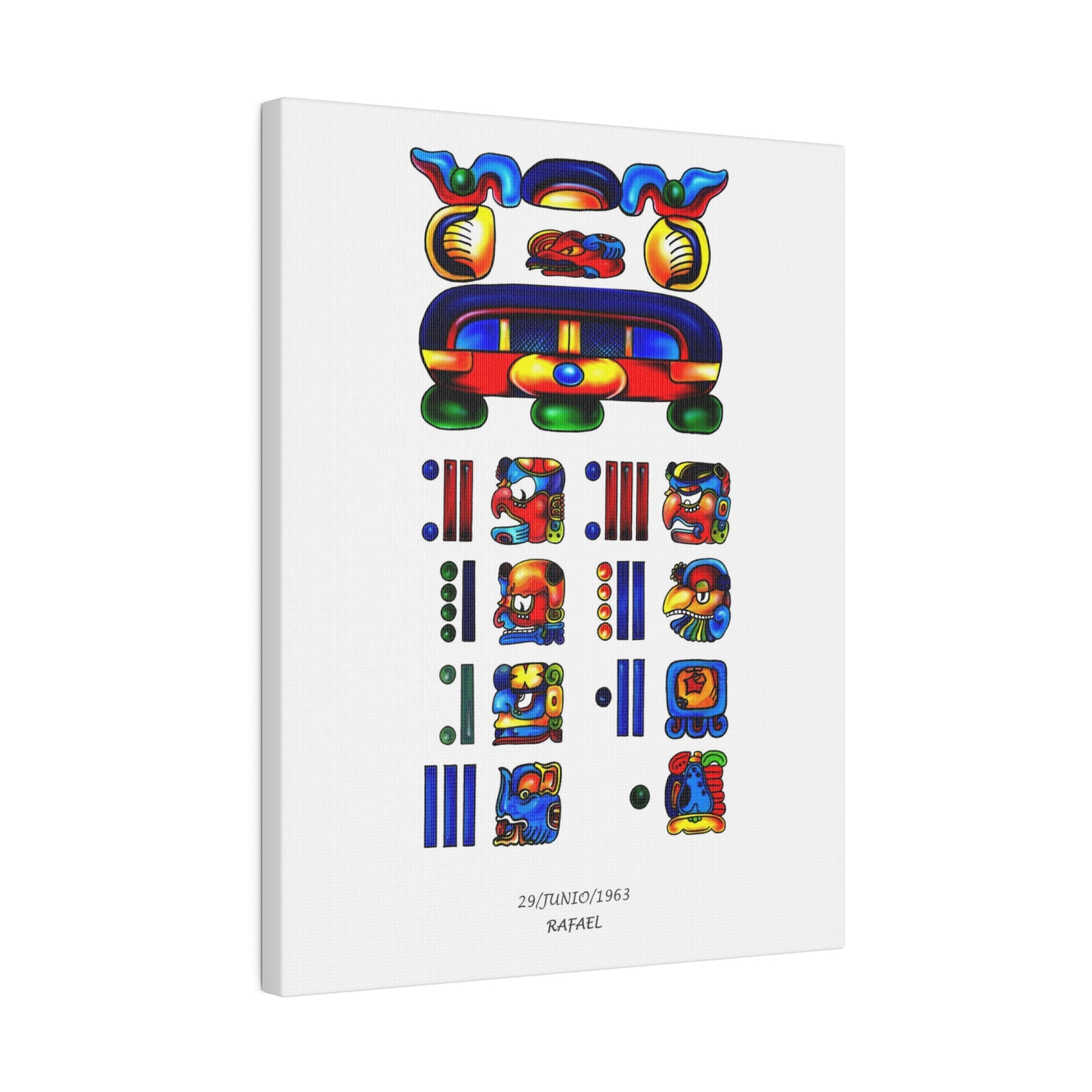 Personalized Mayan Legacy Parchment - Single (Canvas Print)