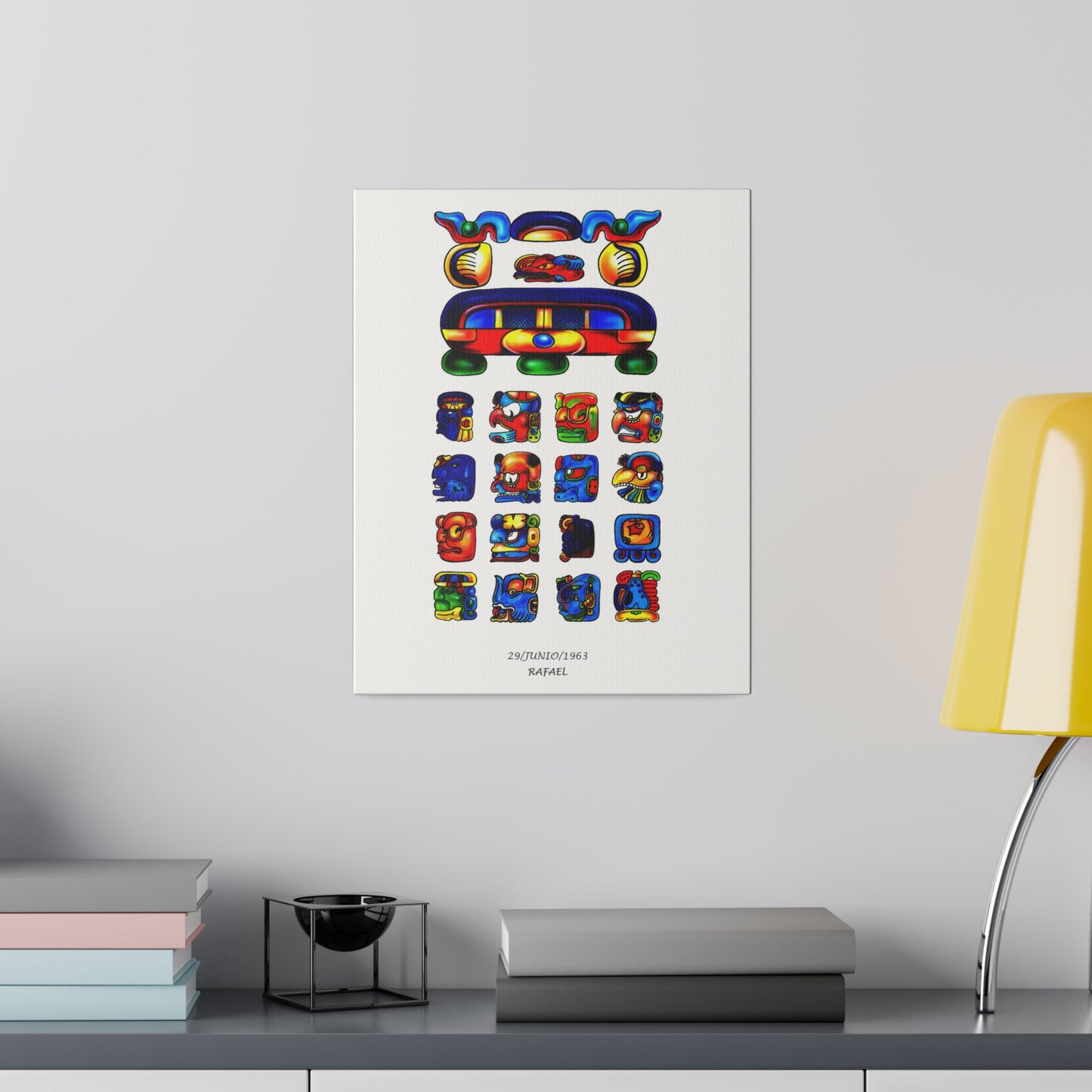 Personalized Mayan Legacy Parchment - Single (Canvas Print)