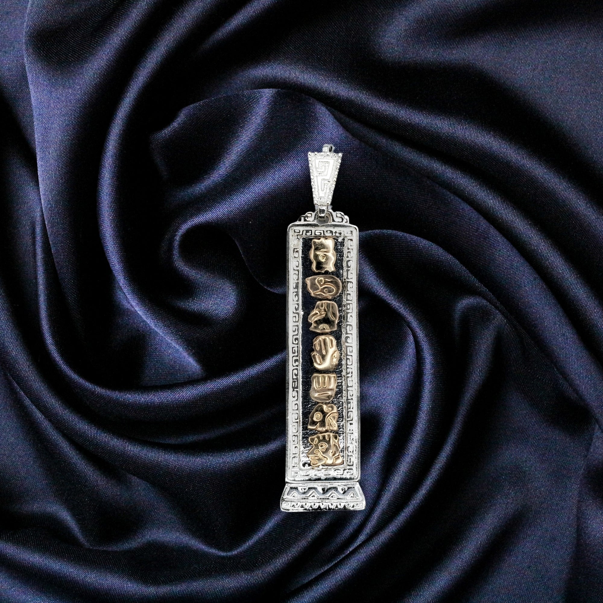 Silver Talisman - (7 Letter Custom Inscription) – Mayan Echos -