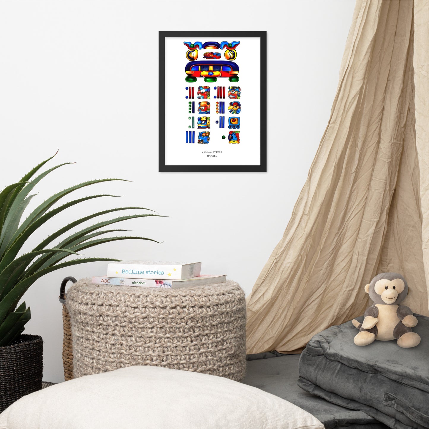 Personalized Mayan Legacy Parchment - Single (Framed Poster)