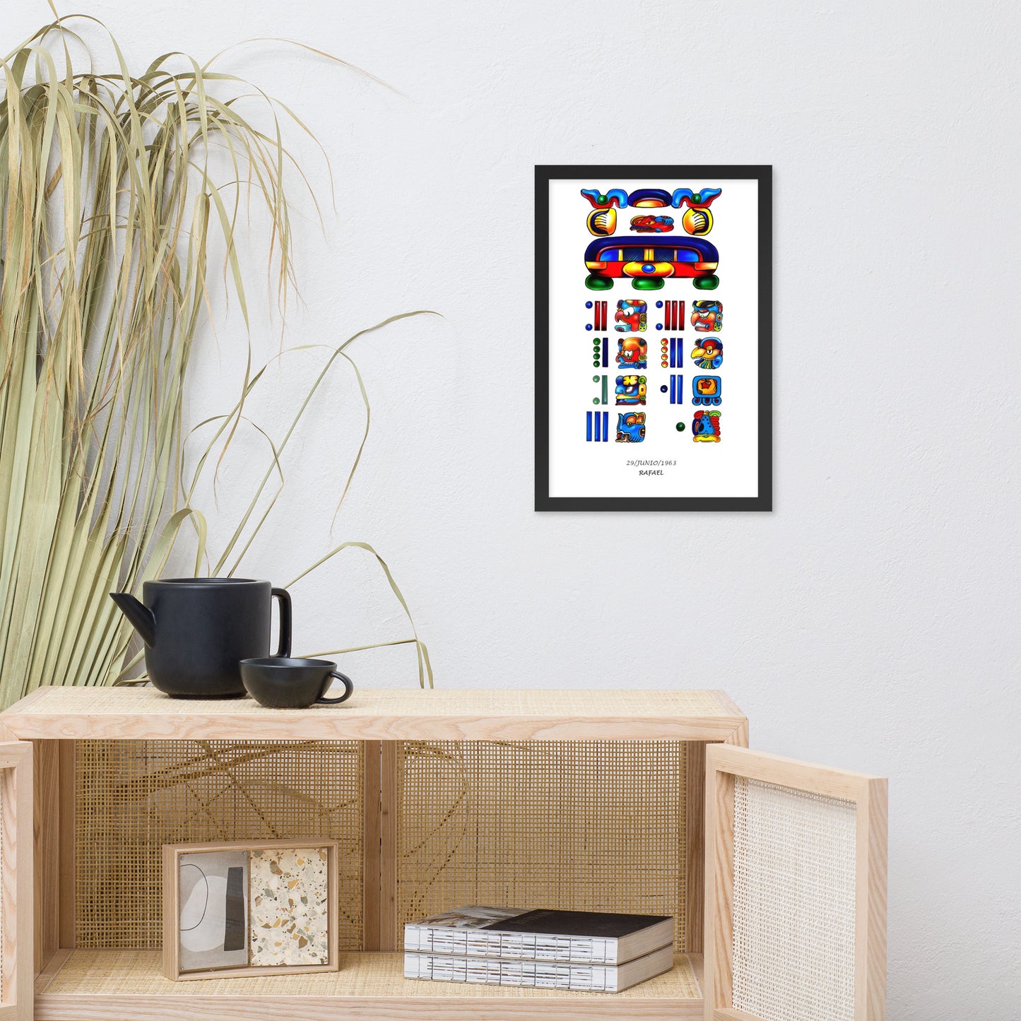 Personalized Mayan Legacy Parchment - Single (Framed Poster)