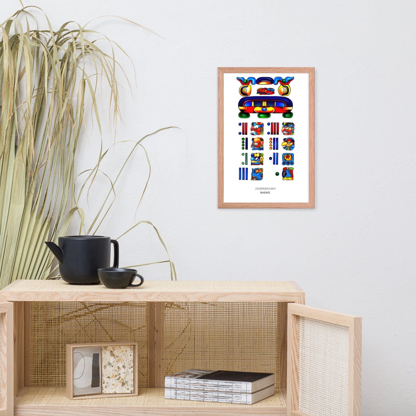 Personalized Mayan Legacy Parchment - Single (Framed Poster)