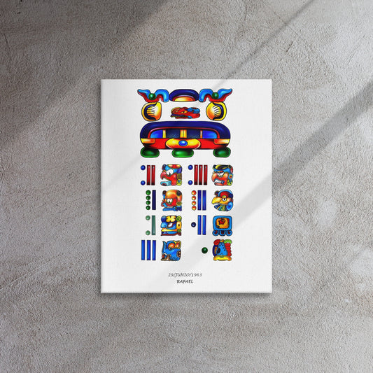 Personalized Mayan Legacy Parchment - Single (Canvas Print)